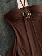 Embellished Front Halter Neck Cami (7)