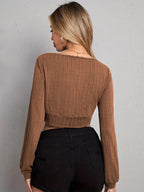 V Neck Crop Top (2)
