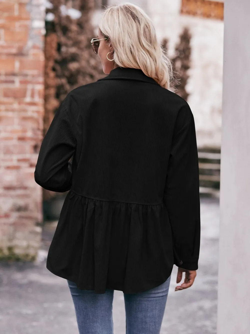 Collared Neck Long Sleeve Shirt (17)