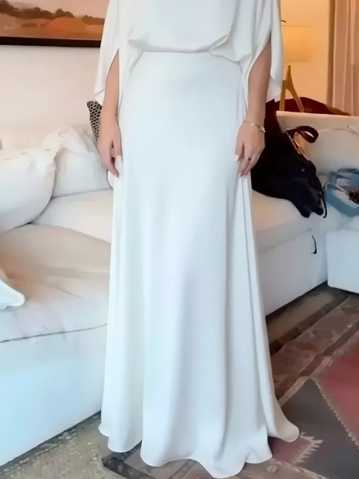 Full Size Elegant Batwing Sleeve Maxi Dress Plus (4)
