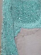 Sequin Long Sleeve Knit Cover Up (7)