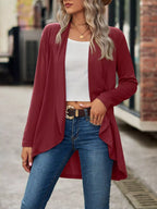 Open-front Dropped Shoulder Cardigan (21)