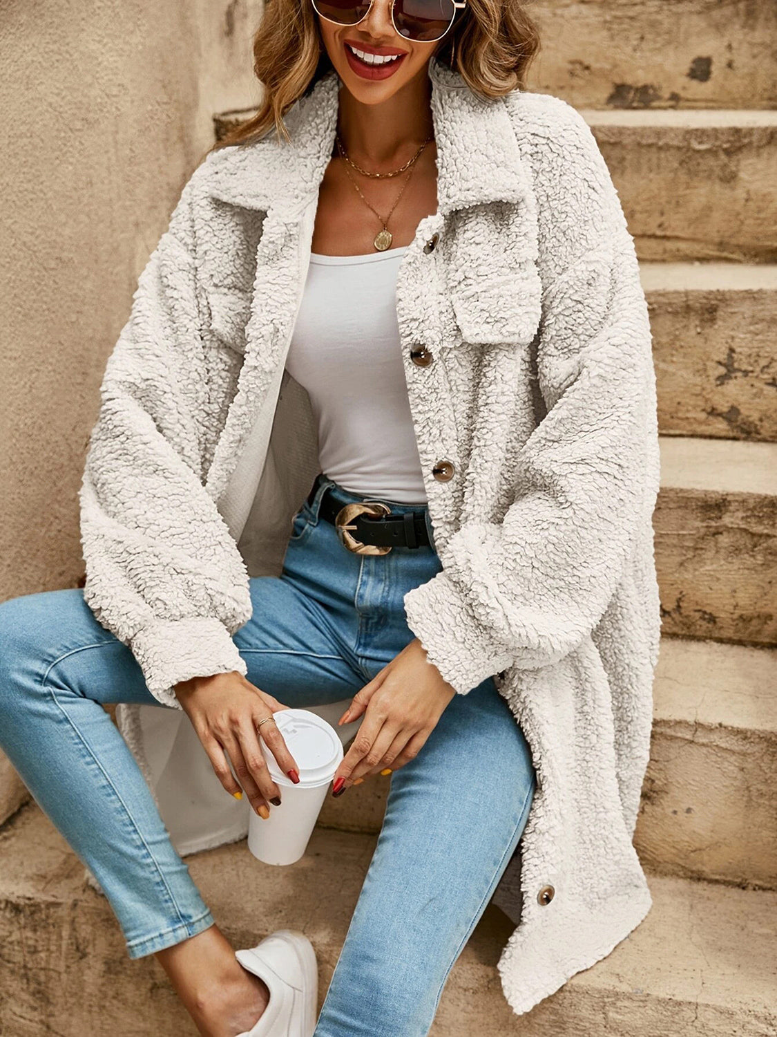 Collared Button Down Coat (7)