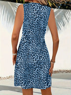 Leopard V-neck Sleeveless Mini Dress (6)