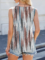 Printed Scoop Neck Wide Strap Tank (18)