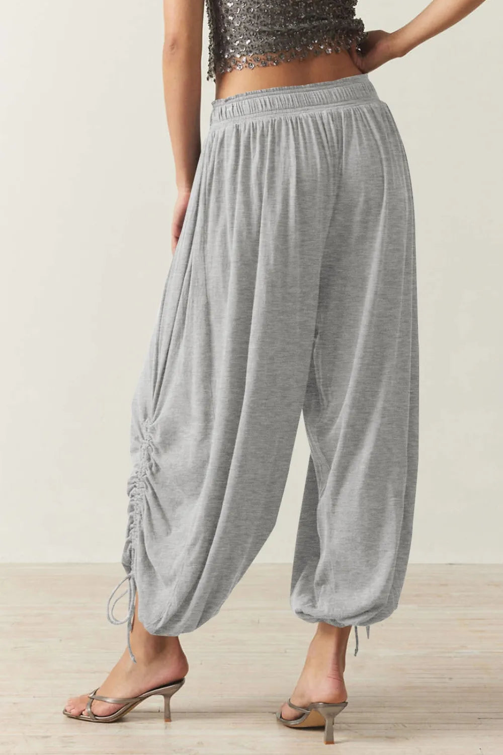 Drawstring Ruched Pants (8)