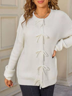 Ribbed Knit Bow-tie Cardigan (15)