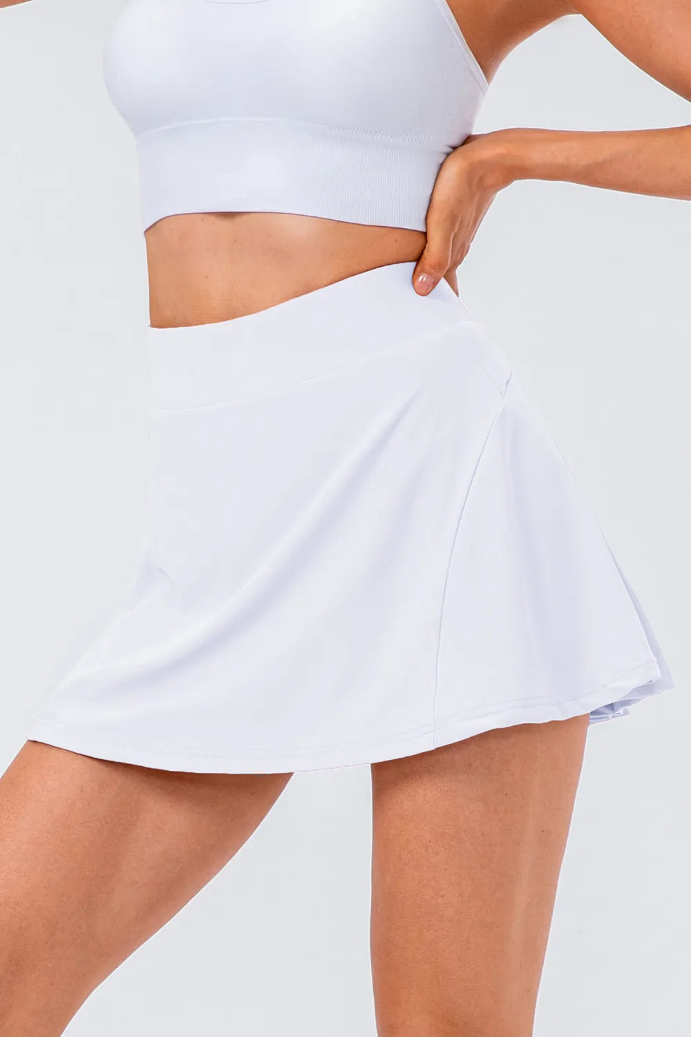 High Waist Pleated Active Skirt (18)
