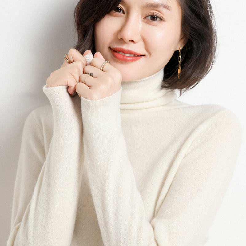 Turtleneck Cashmere Sweater Pure variant CJNSSYMY02261-White-XXL|CJNSSYMY02261-White-S|CJNSSYMY02261-White-XL|CJNSSYMY02261-White-L|CJNSSYMY02261-White-M
