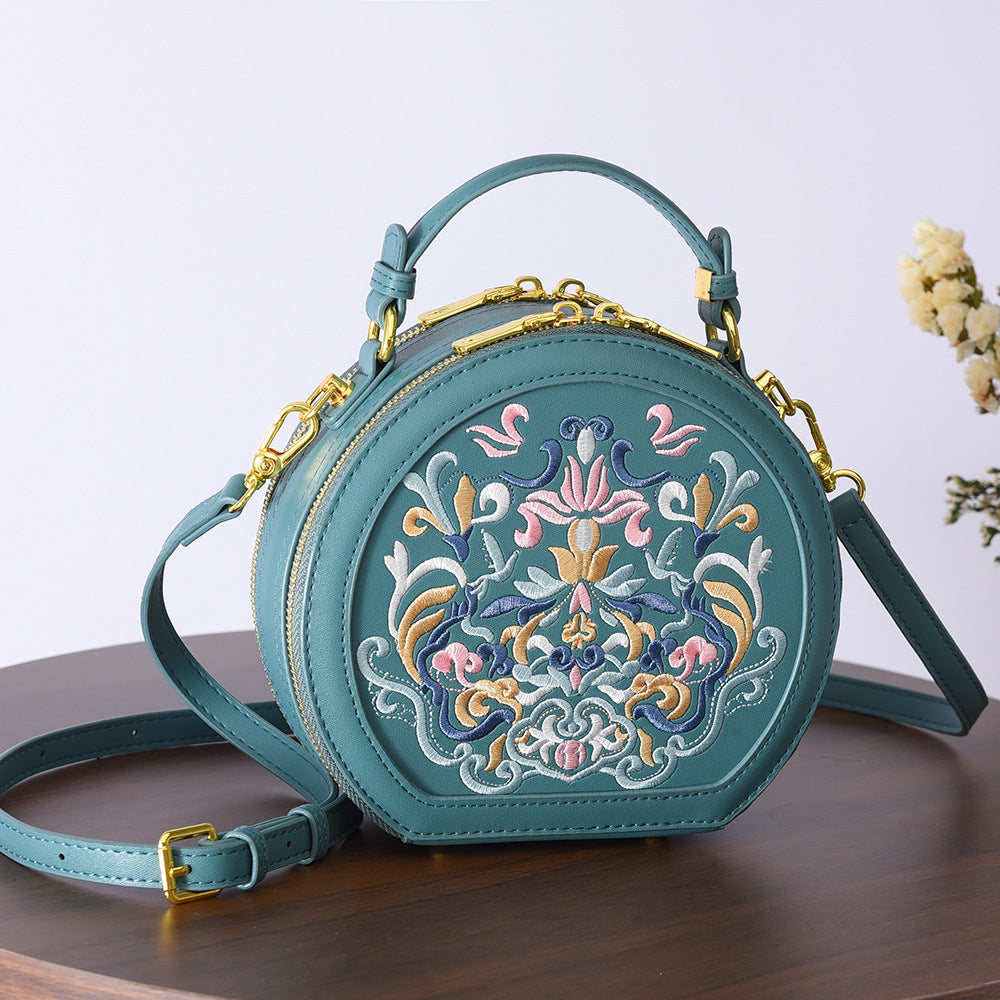 Literary Shoulder Bag Small Crossbody Round photo 1