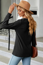 Notched Long Sleeve T-shirt (9)