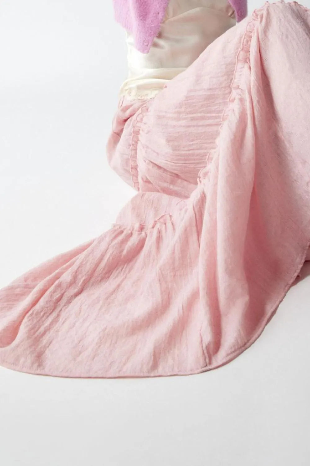 Frill Elastic Waist Skirt (17)