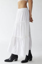 Frill Elastic Waist Skirt (3)