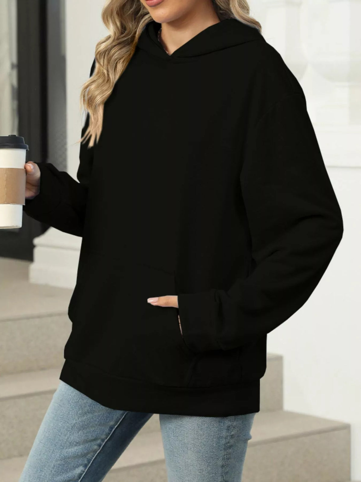 Kangaroo Pocket Long Sleeve Hoodie (12)