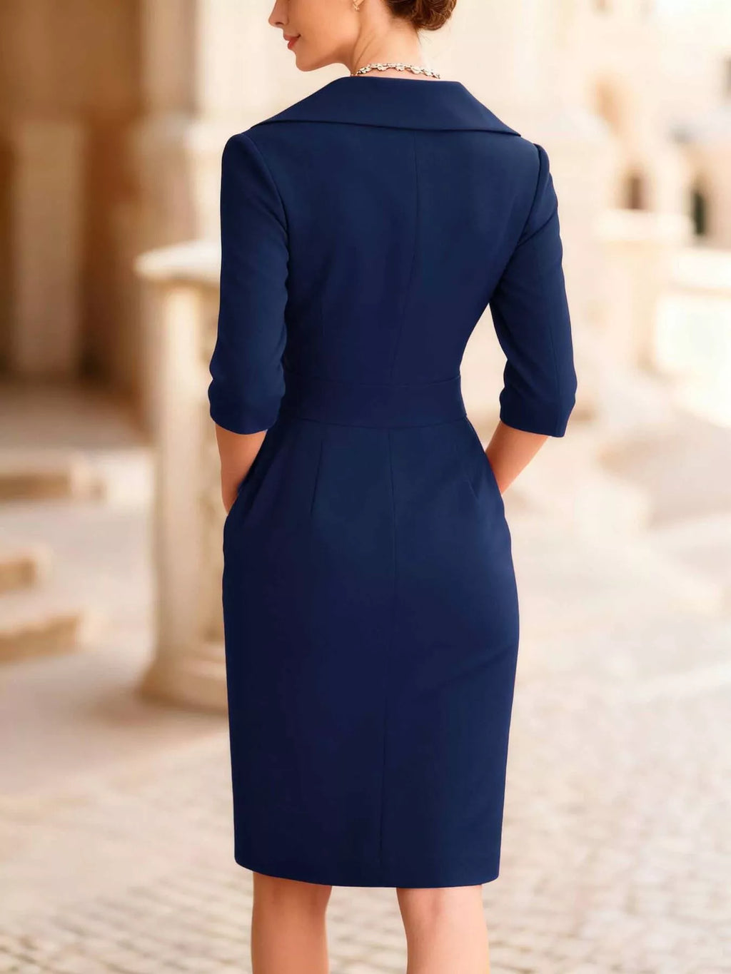 Surplice Long Sleeve Dress (11)