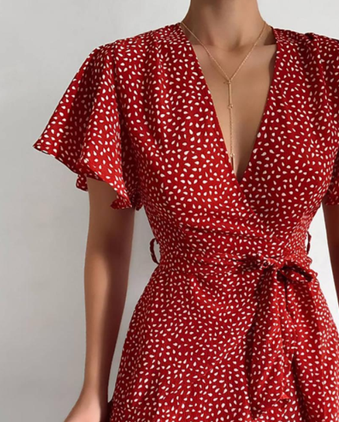Printed Polka Dot Dress photo 2