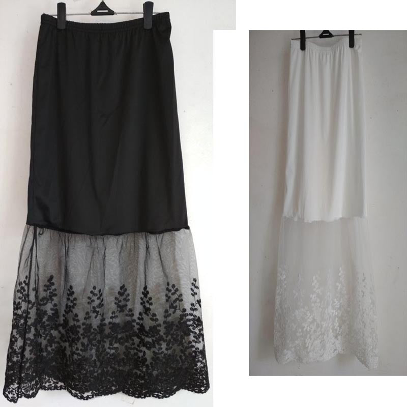 Lace Mesh Skirt Long photo 3