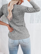 Round Neck Buttoned Long Sleeve T-shirt (11)
