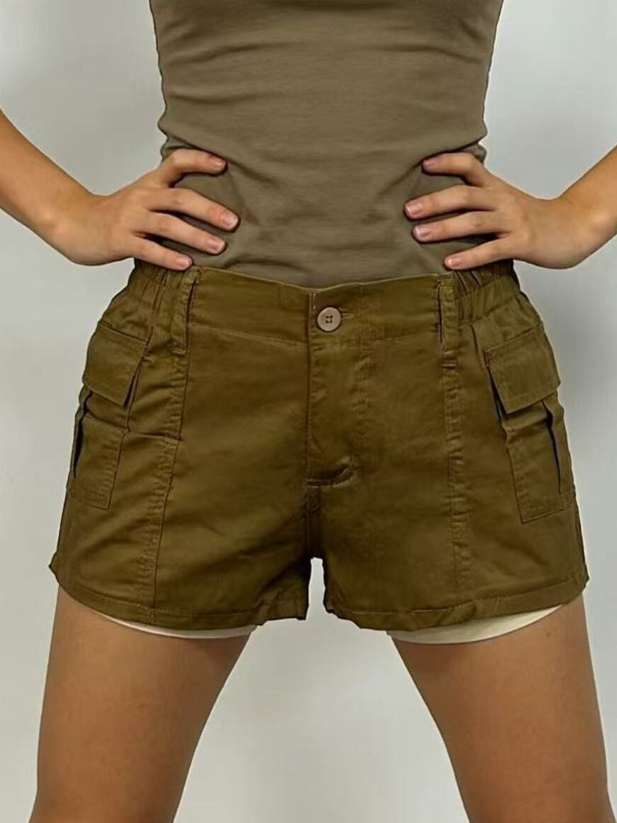 Casual Pocketed Shorts (13)