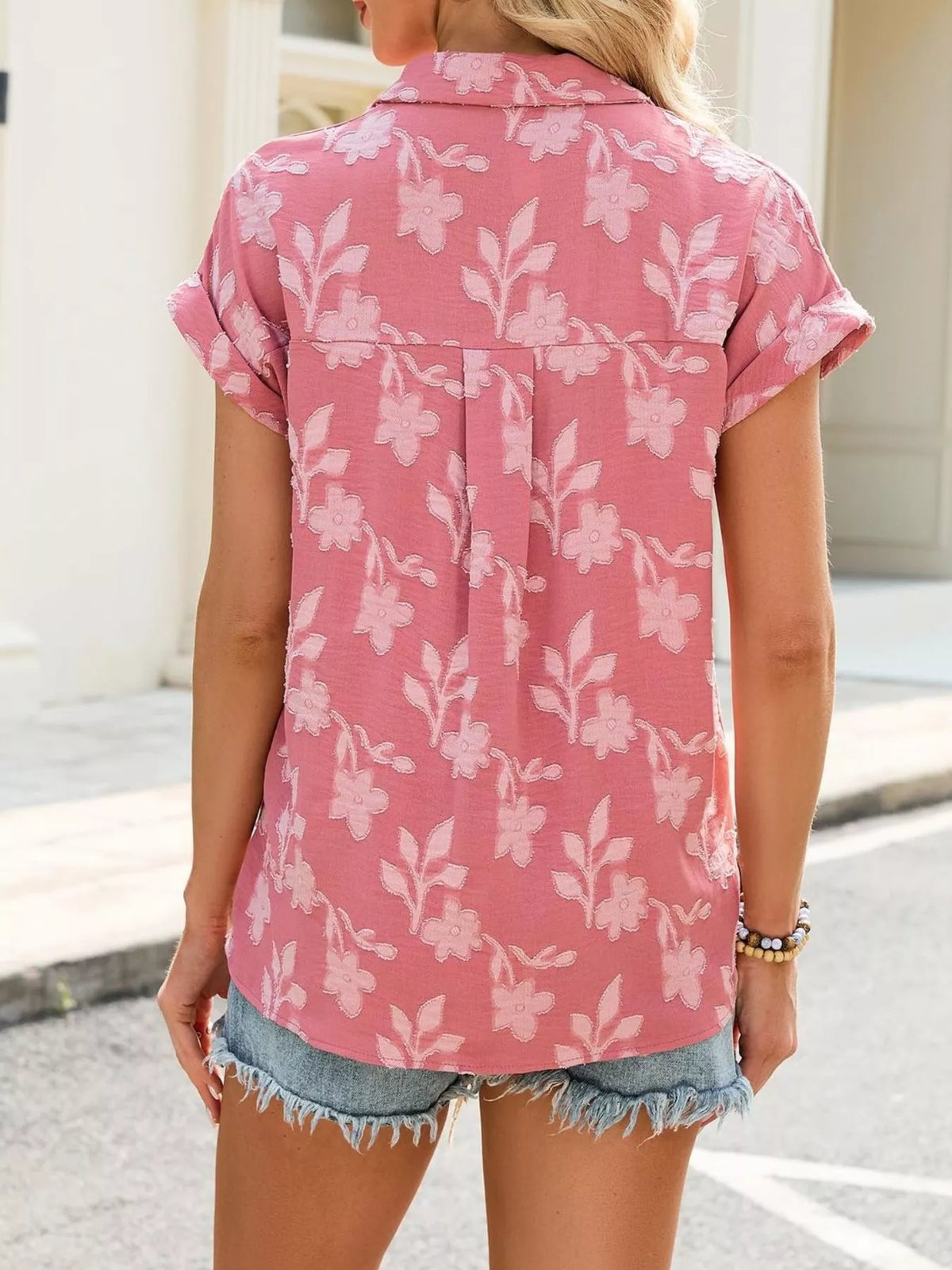 Short Sleeve Button-down Shirt (4)