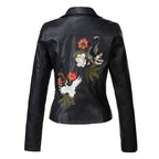 Embroidered Leather Jacket photo 2