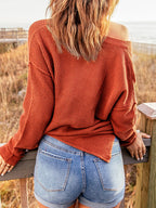 Button Detail Long Sleeve Knit Top (2)