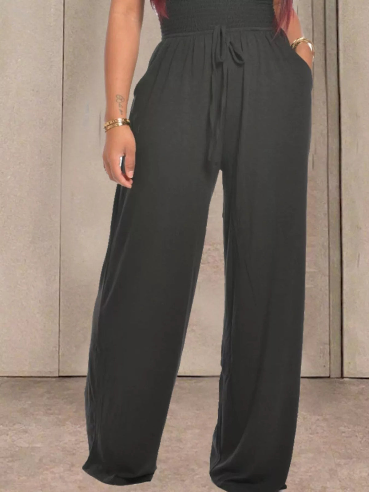 Strapless Smocked Wide-leg Jumpsuit (21)