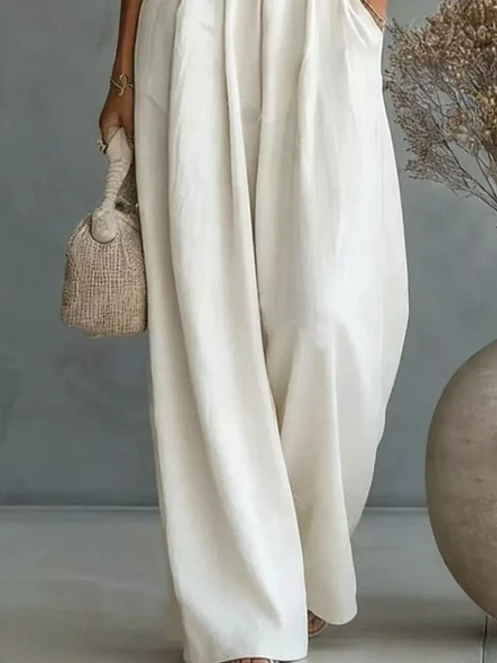 Full Size Half Sleeve Wide-leg Jumpsuit Plus (15)