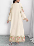 Floral Long Sleeve Maxi Dress (4)