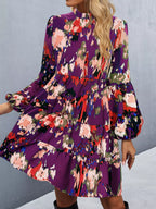 Printed Balloon Sleeve Mini Dress (16)