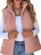 Corduroy Zip Up Vest Coat (13)