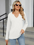 Notched Long Sleeve T-shirt (19)