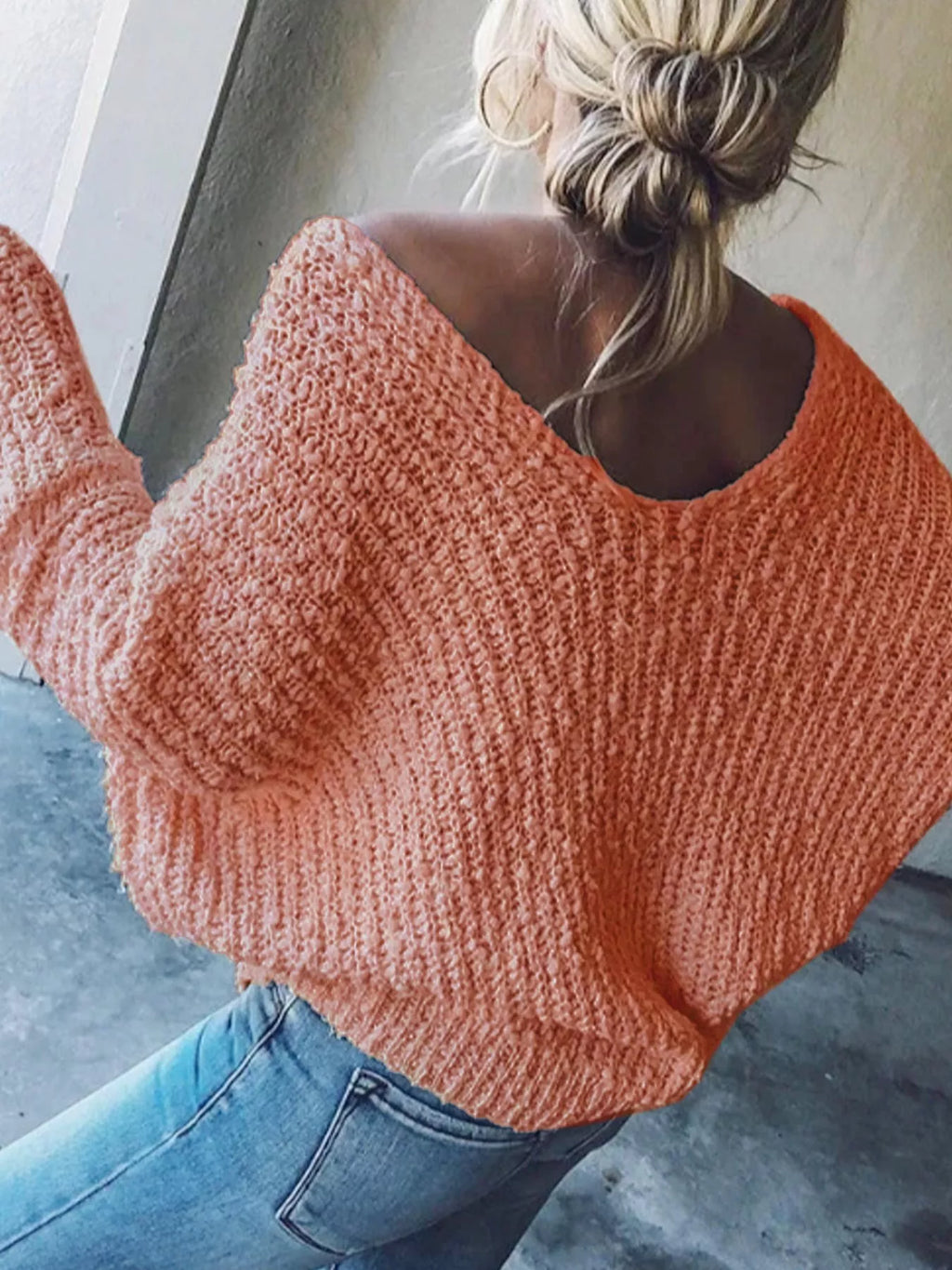 Loose Fit Long Sleeve Sweater (23)