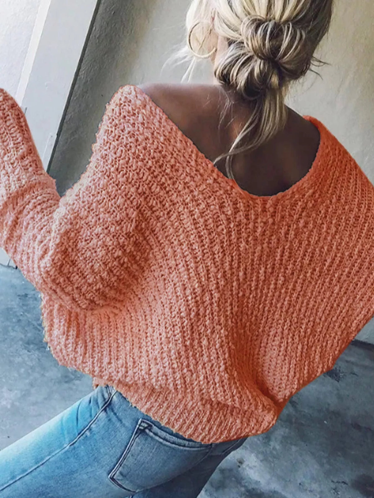 Loose Fit Long Sleeve Sweater (23)