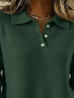Full Size Button Detail Drop Shoulder Sweater Plus (23)