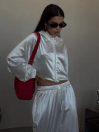 Zip Up Raglan Sleeve Jacket Pants Set (21)
