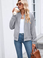 Textured Zip Up Jacket (4)