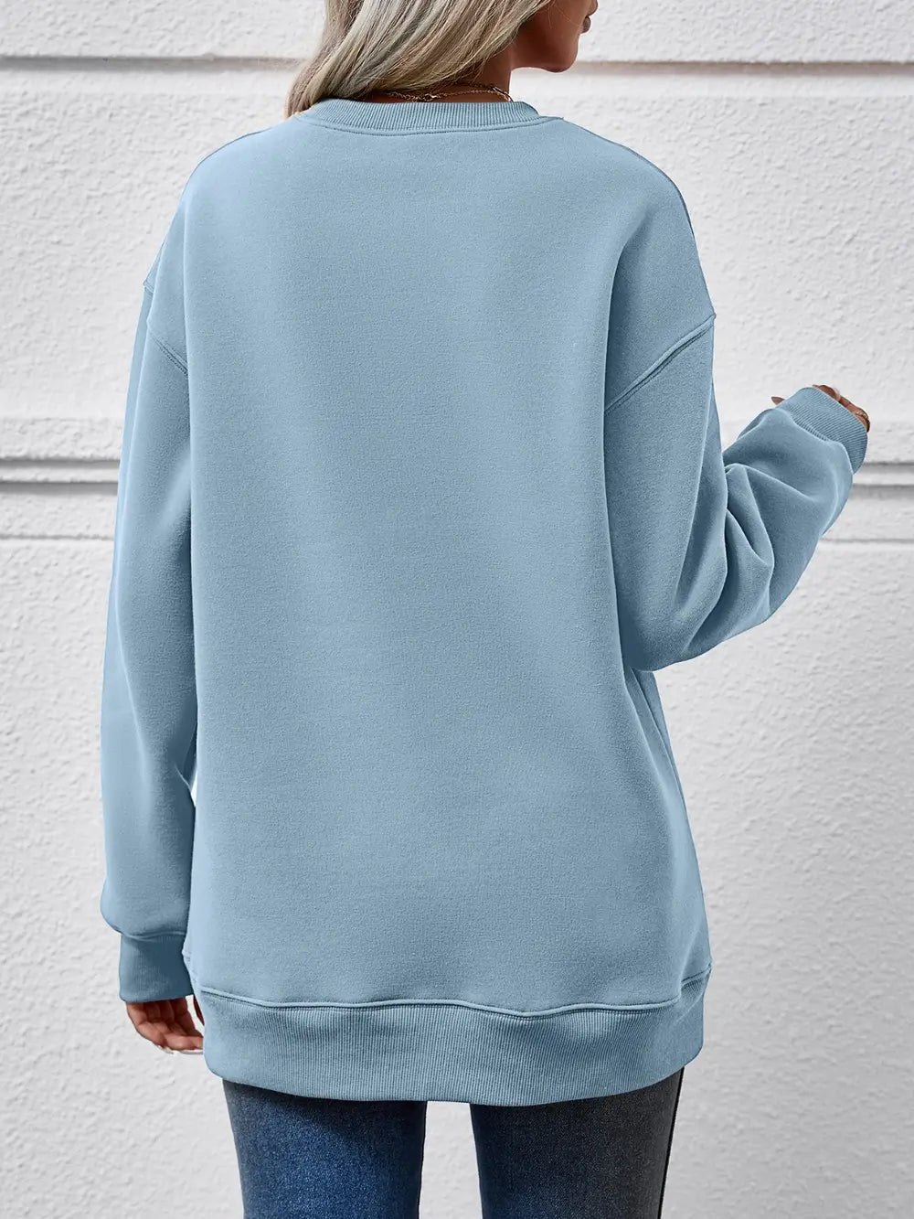 Christmas Tree Graphic Long Sleeve Sweatshirt (2)