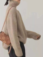 Turtleneck Dropped Shoulder Sweater (20)