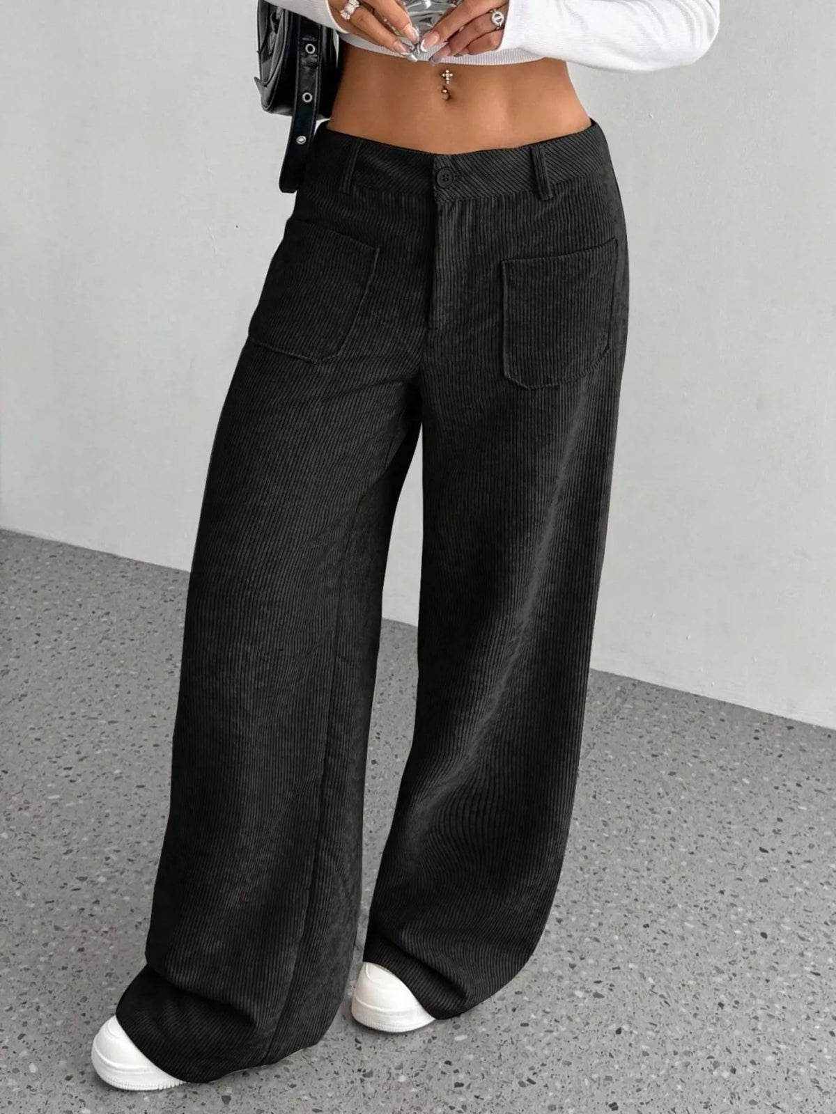 Wide Leg Corduroy Pants (11)