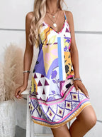Abstract Print Cami Mini Dress (8)