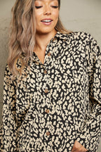 Leopard Roll-tap Sleeve Shirt (5)