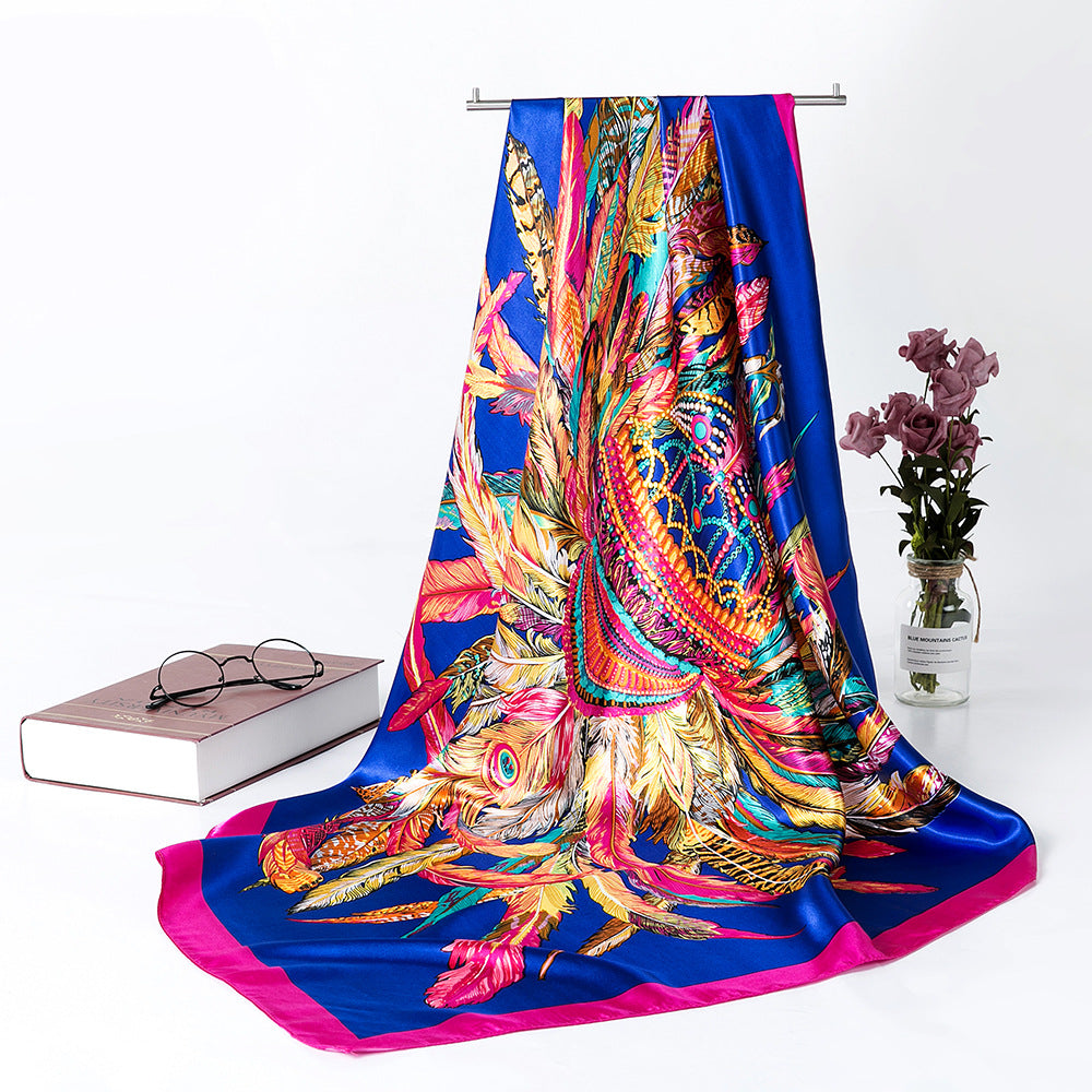 Silk Scarf Multi-functional Small Satin Shawl variant CJYD171741701AZ
