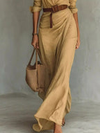 Button Front Long-sleeve Shirt Maxi Dress (3)