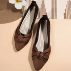 Contrast Point Toe Flats Slip-ons (7)