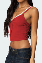 Lace Detail V-neck Cami (4)