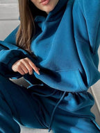 Kangaroo Pocket Hoodie Joggers Set (3)