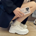 Lace Up Round Toe Platform Sneakers (7)