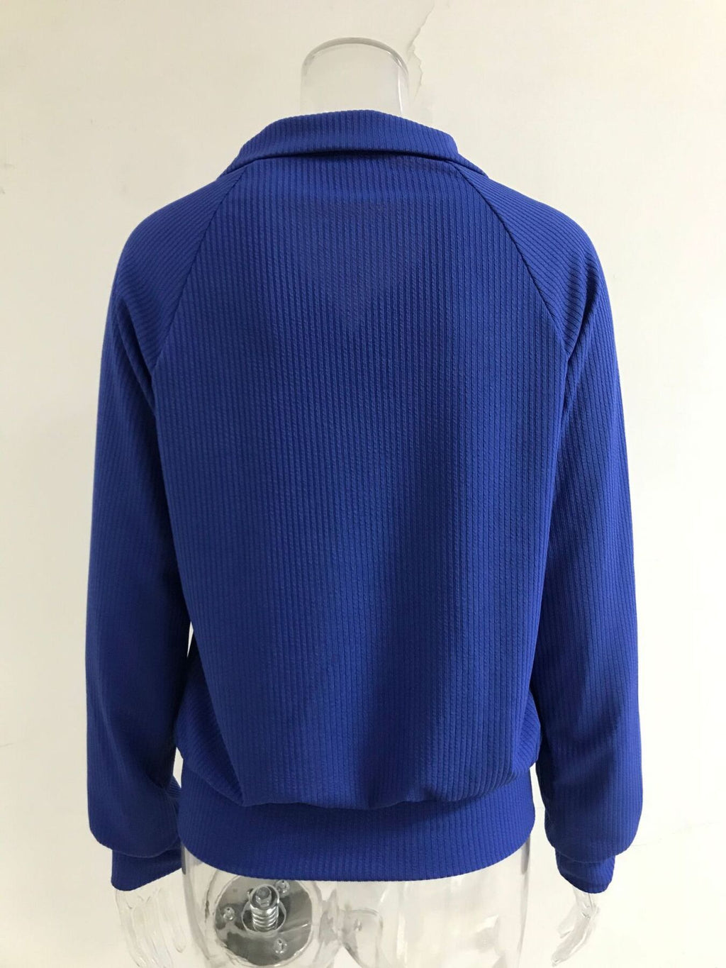 Full Size Ribbed Knit Zip-up Outerwear Plus (8)