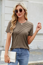 Round Neck Short Sleeve T-shirt (5)